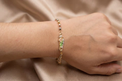 Misterio San Judas Tres Oros. Bola Facetada 4mm. Oro Laminado 18k - comprar en línea