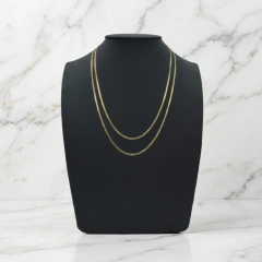 Cadena Barbada Lisa 2mm. Oro Laminado 18K - comprar en línea