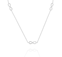 Collar Dijes Infinitos. Plata 0.925