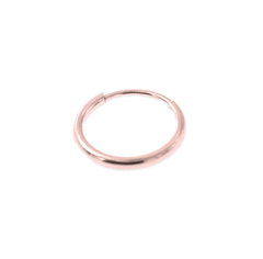 1pza Arracada Pequeña 11mm. Oro Rosa 10K
