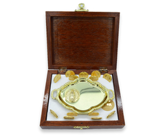 Arras Matrimoniales Virgen De Guadalupe Estuche Caoba. Oro Laminado 14K