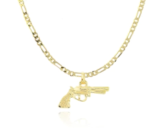 Collar Revolver Fígaro 3X1 60Cm. Oro Laminado 18k