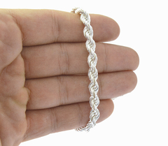 Cadena Torsal 6mm Broche Langosta. Plata Ley .925 en internet