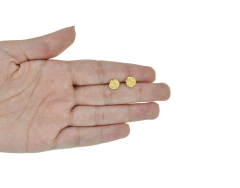 Broqueles De Rosa. Chapa De Oro 22K - comprar en línea