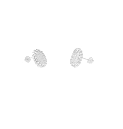 Broqueles Virgen De Guadalupe Ovalado Con Zirconia. Plata Ley .925 - comprar en línea