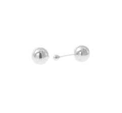 Broqueles Dormilona 5.5mm. Plata Ley .925