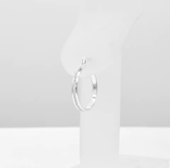 Arracadas Con Zirconias 2 cm. Plata 0.925 en internet