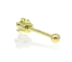 Broquel Zirconia Sin Broche. Oro 10K - comprar en línea