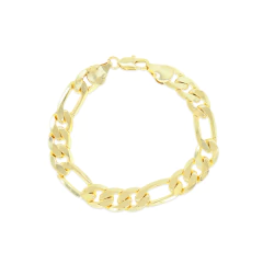 Pulso Eslabón 3X1 Fígaro 10mm. Oro Laminado 18k
