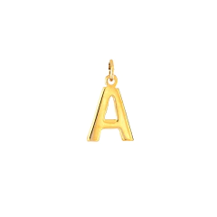 Inicial Bold Chica Sin Asa. Chapa De Oro 22K