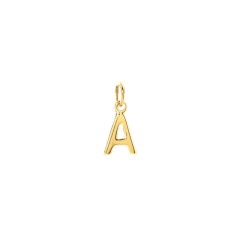 Inicial Bold Mini Sin Asa. Chapa De Oro 22K
