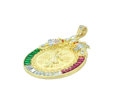 Dije Centenario Zirconias México. Oro Laminado 18k - comprar en línea