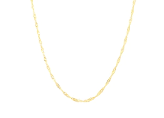 Cadena Singapur 2mm. Chapa De Oro 22K