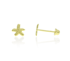 Broqueles Estrella De Mar. Oro 10K - comprar en línea