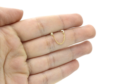 Broquel Cadena Luna Y Estrella. Oro 14K en internet