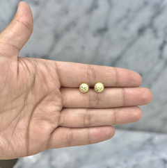 Broqueles Media Esfera Facetada 8mm. Oro 10k - comprar en línea