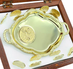 Arras Matrimoniales Centenario Estuche Caoba. Oro Laminado 14K - comprar en línea