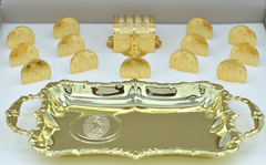 Arras Matrimoniales Virgen Guadalupe Estuche Nogal Grande. Oro Laminado 14K - comprar en línea