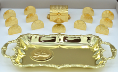 Arras Matrimoniales Centenario Estuche Nogal Grande. Oro Laminado 14K - comprar en línea