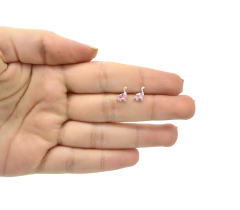 Broqueles Alamosaurus Rosas. Plata .925 en internet