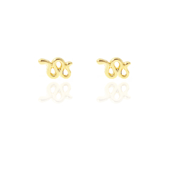 Broqueles Serpiente. Chapa De Oro 22K
