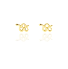 Broqueles Serpiente. Chapa De Oro 22K