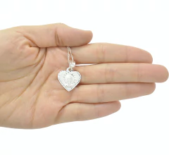 Dije Medalla Santo Toribio Corazón Chico. Sin Cadena. Plata 0.925 - comprar en línea
