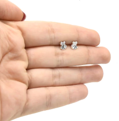 Broqueles Abeja. Plata 0.925 - CATÁLOGO BLANCO