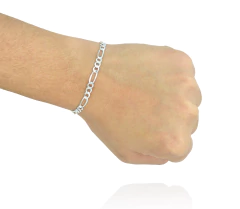 Pulso Fígaro 3x1 De 4mm. Plata 0.925 en internet