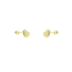 Broqueles Corazón Liso. Oro 10K - comprar en línea