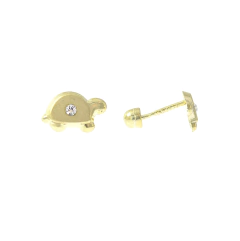Broqueles Tortuga Zirconia. Oro 10K - comprar en línea