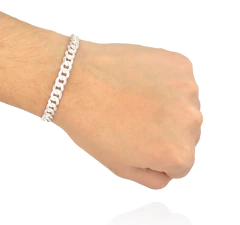 Pulso Barbado Diamantado 6mm. Plata .925 en internet
