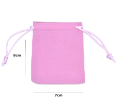 Bolsa Velour Chica rosa - CATÁLOGO BLANCO