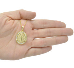 Medalla San Benito. Sin Cadena. Oro Laminado 18k - comprar en línea