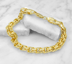 Pulso Tejido Chino 8mm. Oro Laminado 18k en internet