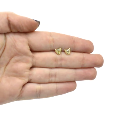 Broqueles Ángel Con Zirconia. Oro 10k - comprar en línea