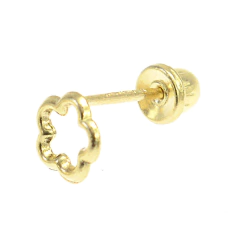 1Pza Broquel Silueta Flor. Oro 10K - comprar en línea