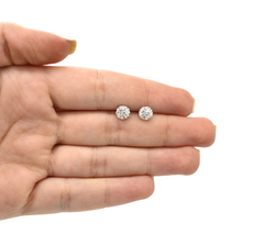 Broqueles Bola De Fuego Con Zirconias 6mm. Oro 10k - comprar en línea