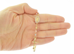 Misterio Tricolor Virgen De Guadalupe 4mm. Oro Laminado 18k en internet