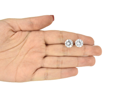 Broqueles Solitario #10 10mm. Plata 0.925 en internet