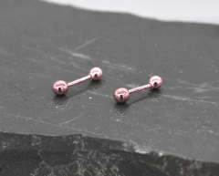Broqueles Dormilona Bola 2.5mm. Oro Rosa 10K en internet