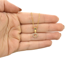 Dije Aro Con Piedras. Sin Cadena. Chapa De Oro 22k en internet