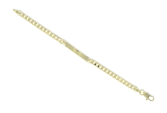 Esclava Barbada 4mm. Oro Laminado 18k - comprar en línea