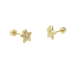 Broqueles Doble Estrella. Oro 10K - comprar en línea
