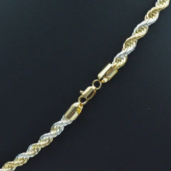 Cadena Torsal Bitono 7mm. Oro Laminado 18K en internet