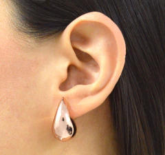 Pendientes Gota De Agua. Oro Laminado 18k Rosa en internet