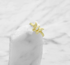Anillo Mariposa Con Zirconia. Oro 10k en internet