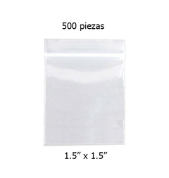 Paquete 500 Bolsas De Plástico Con Cierre 1.5 X 1.5 Pulgadas - comprar en línea