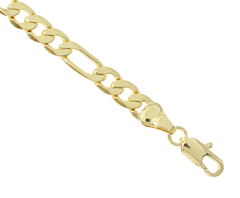 Pulso Eslabón 3X1 Fígaro 6mm. Oro Laminado 18k - comprar en línea