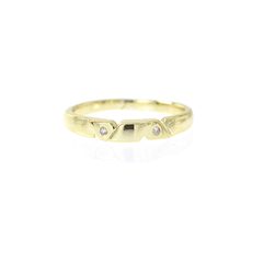 Anillo Promesa 3mm. Oro Laminado 18k